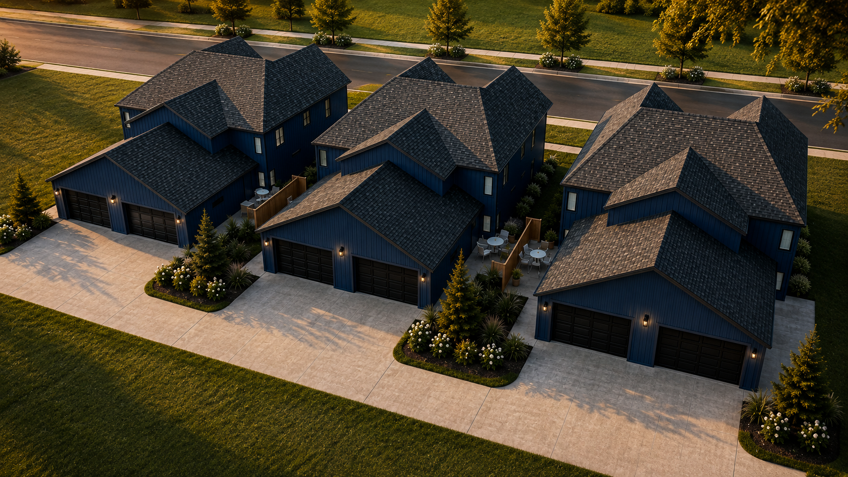 Svala property — garage and exterior